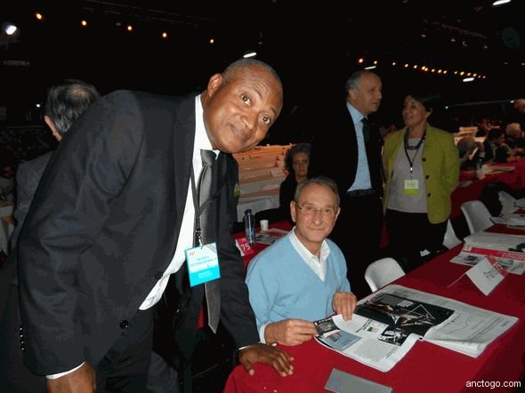 Jean-Pierre Fabre et le Maire de la ville de Paris , Bertrand Delanoé