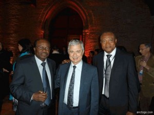 Jean-Pierre Fabre et le président de l'Assemblée nationale française: Claude Bartolone