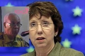 Catherine Ashton et Eric Dupuy